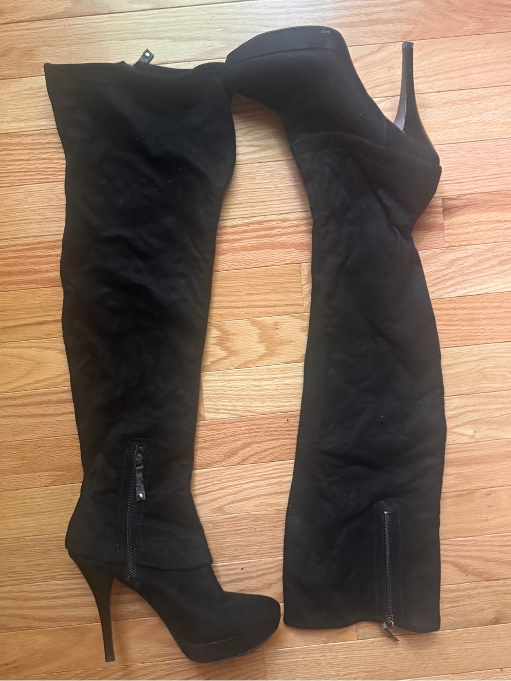 Guess by Marciano Black Over-the-Knee Stiletto Boots